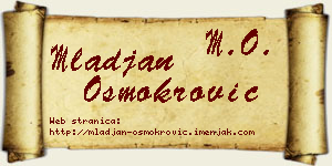Mlađan Osmokrović vizit kartica